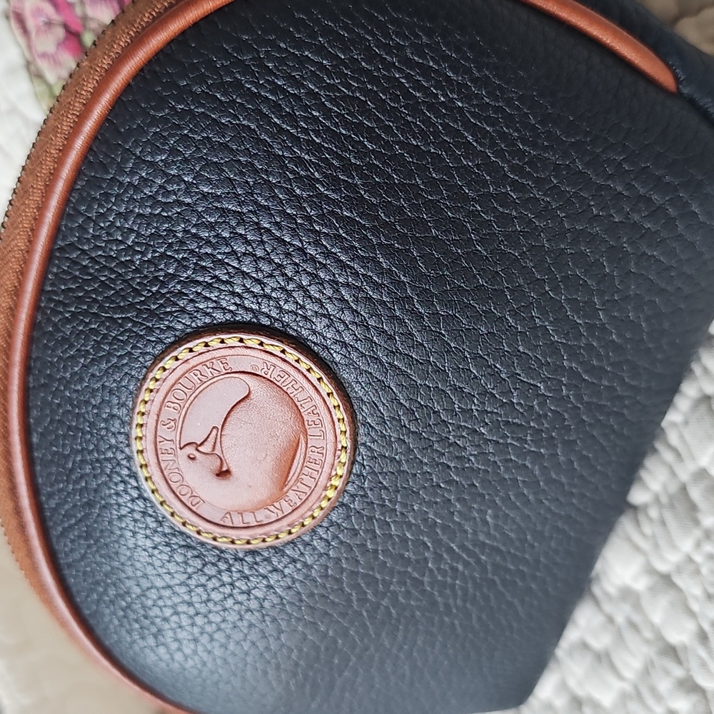 VTG Dooney & Bourke AWL Navy Blue Cosmetic Pouch